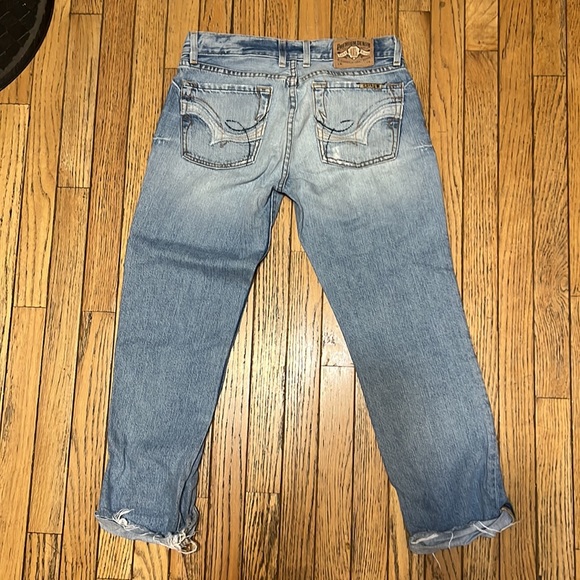 Lucky Brand Destructed Boyfriend Capri Jeans 6 - Picture 8 of 9